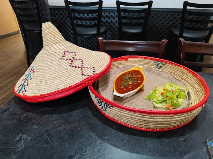 Beyaynetu - Mixed vegetarian platter at Horeb Restaurant Calgary