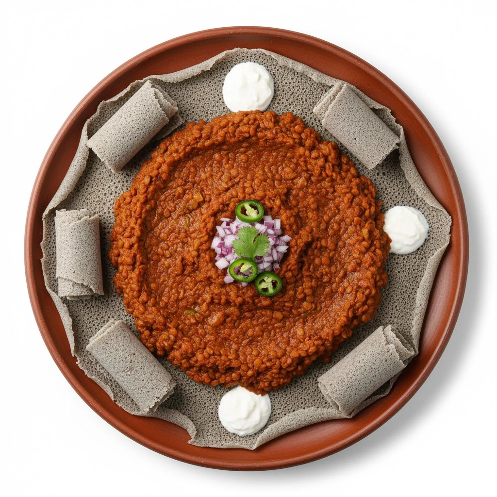 Misir Wot - Red lentil stew at Horeb Restaurant Calgary